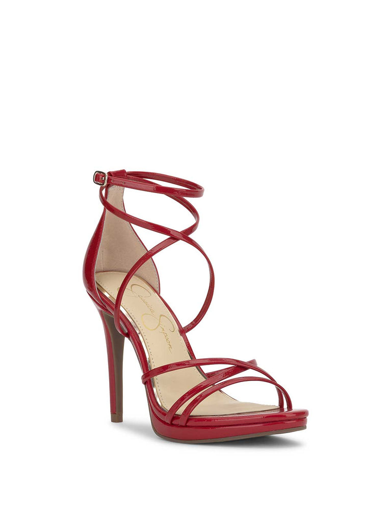 Jaeya High Heel in Red Muse