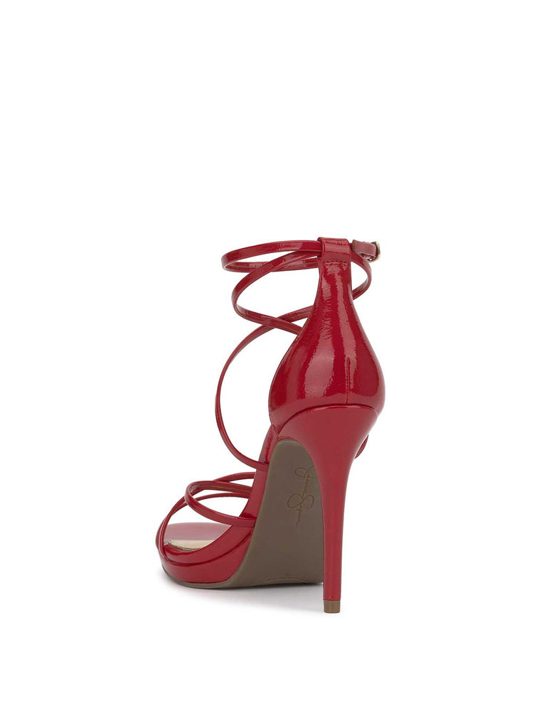 Jaeya High Heel in Red Muse