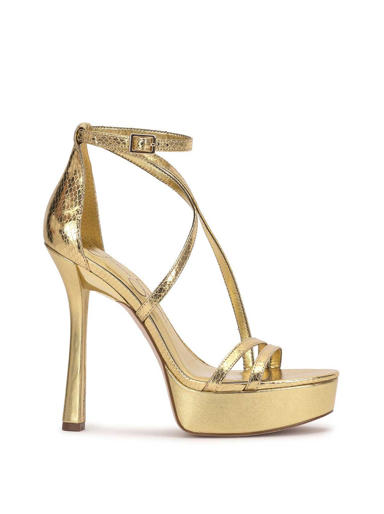 Jewelria Platform Sandal in Gold