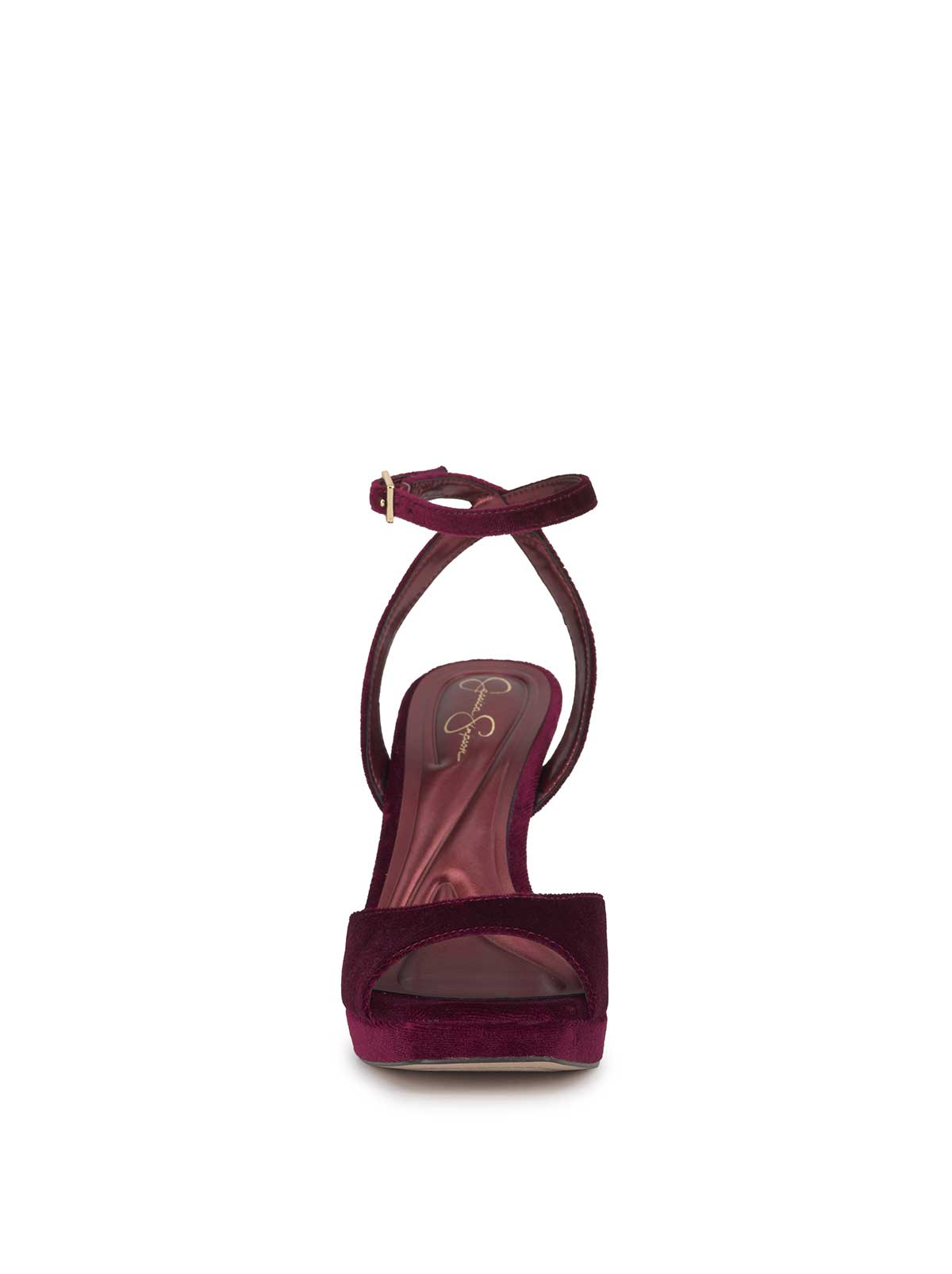 Jixte High Heel in Dark Cherry Velvet – Jessica Simpson