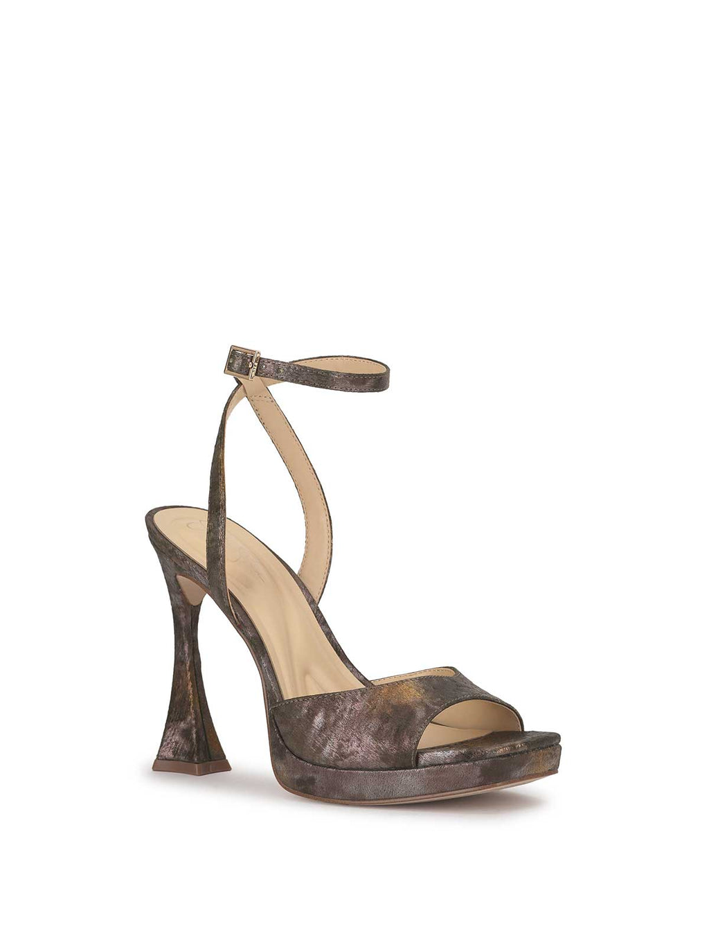 Jixte High Heel in Metallic Combo