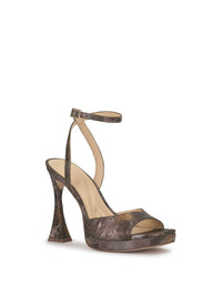 Jixte High Heel in Metallic Combo