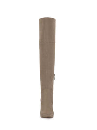 Joriye Tall Boot in Light Grey Saddle
