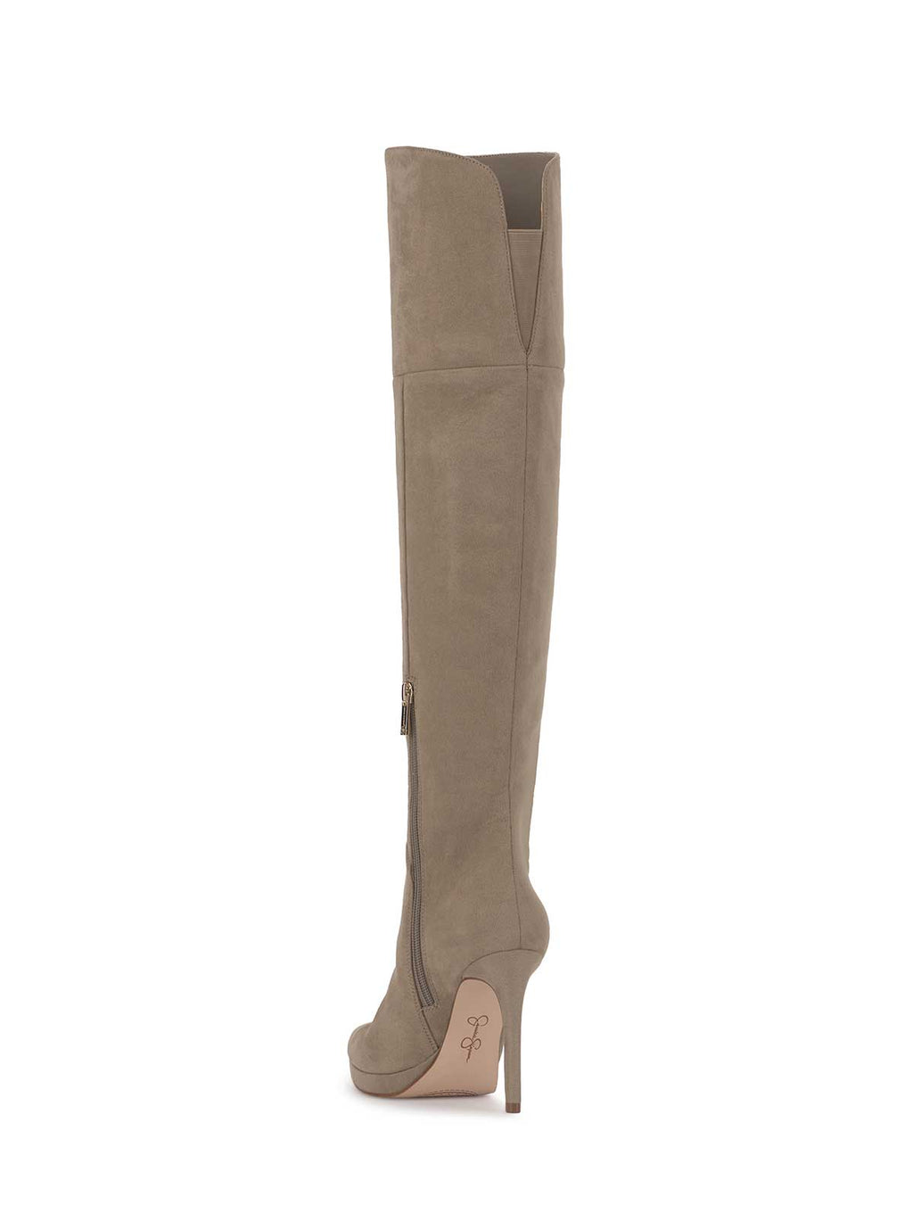 Joriye Tall Boot in Light Grey Saddle