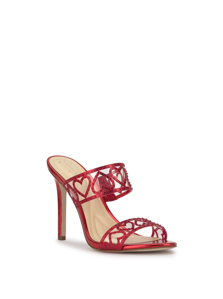 Jovara High Heel in Red Muse