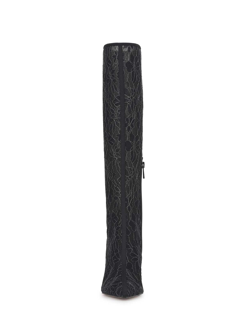 Juleira Knee High Boot in Black Lace
