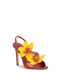 Jylia High Heel in Poppy Papaya
