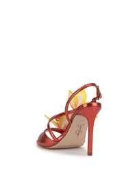 Jylia High Heel in Poppy Papaya