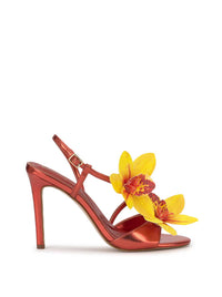 Jylia High Heel in Poppy Papaya