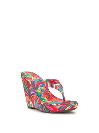 Jyseta Wedge in Paisley Pop