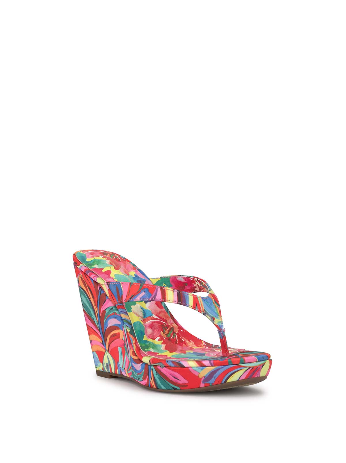 Jyseta Wedge in Paisley Pop
