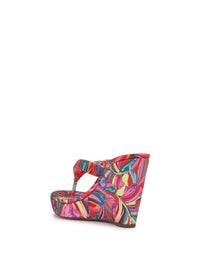 Jyseta Wedge in Paisley Pop