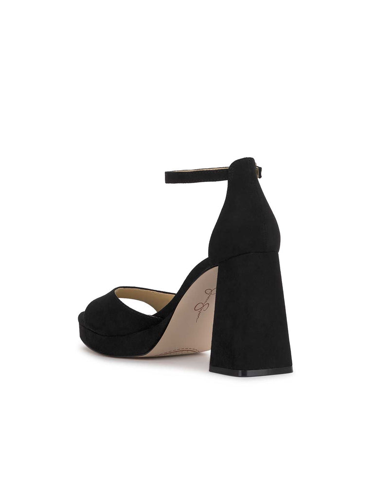 Kaliah Platform Sandal in Black Suede