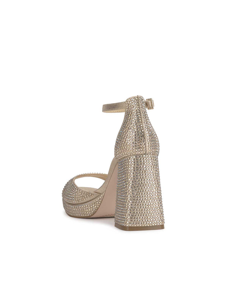 Kaliah Platform Sandal in Champagne