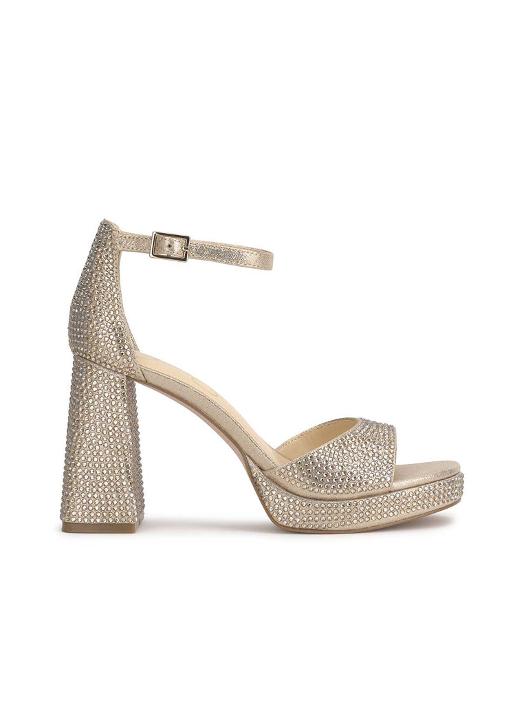 Kaliah Platform Sandal in Champagne