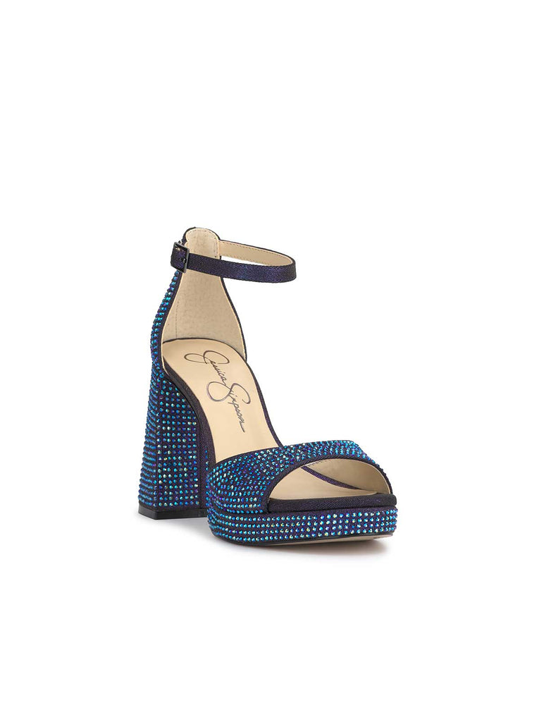 Kaliah Platform Sandal in Midnight Blue