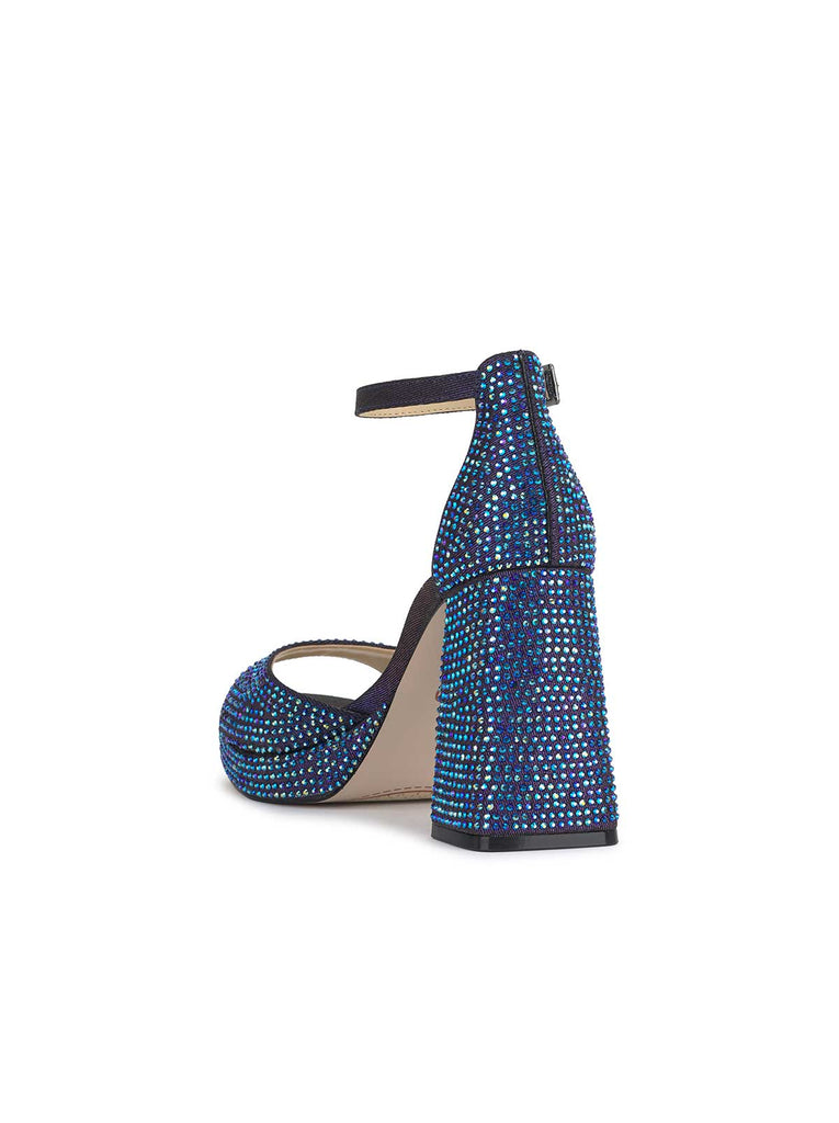 Kaliah Platform Sandal in Midnight Blue