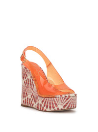 Kaliese Wedge in Tangerine