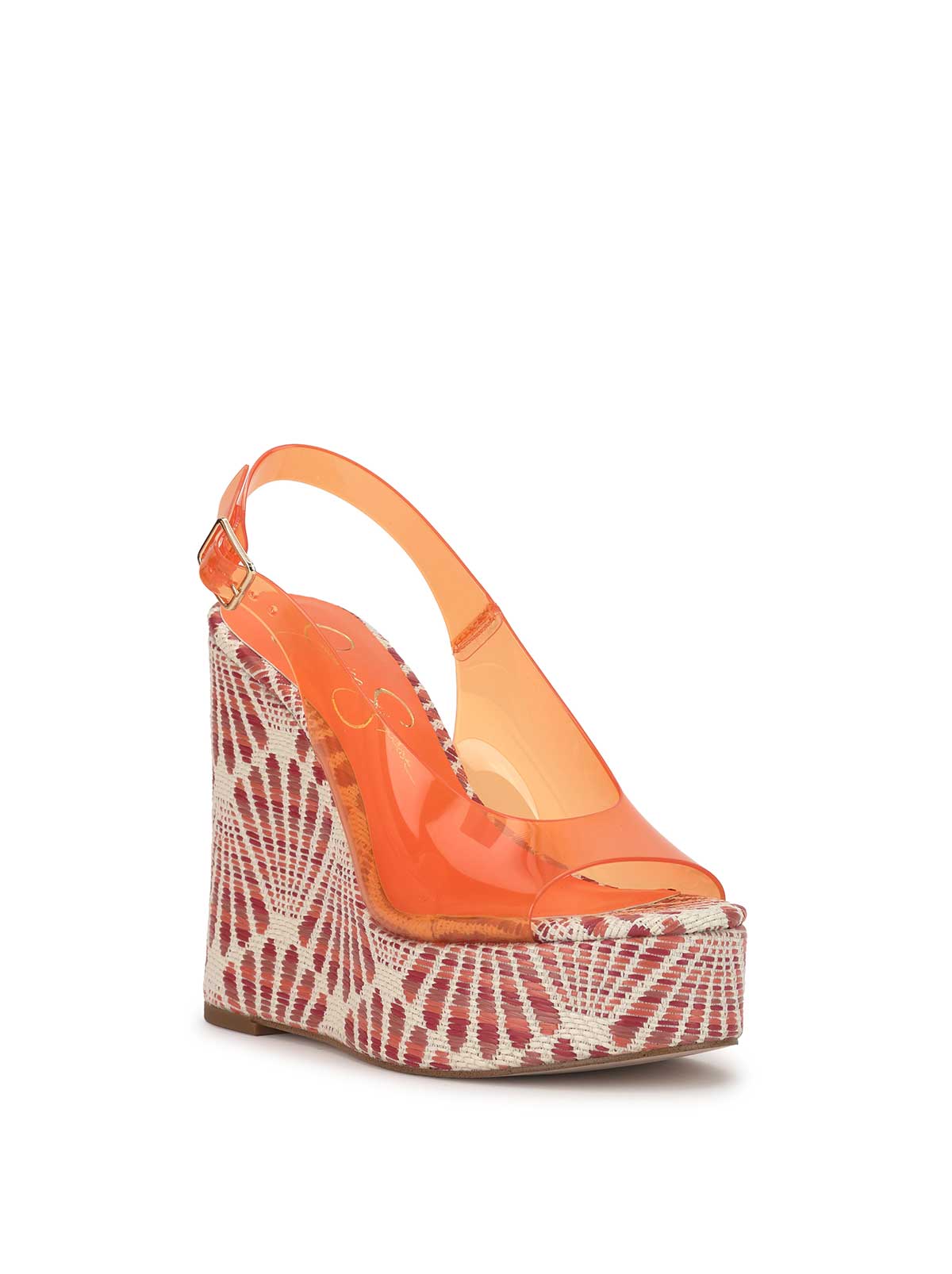 Kaliese Wedge in Tangerine
