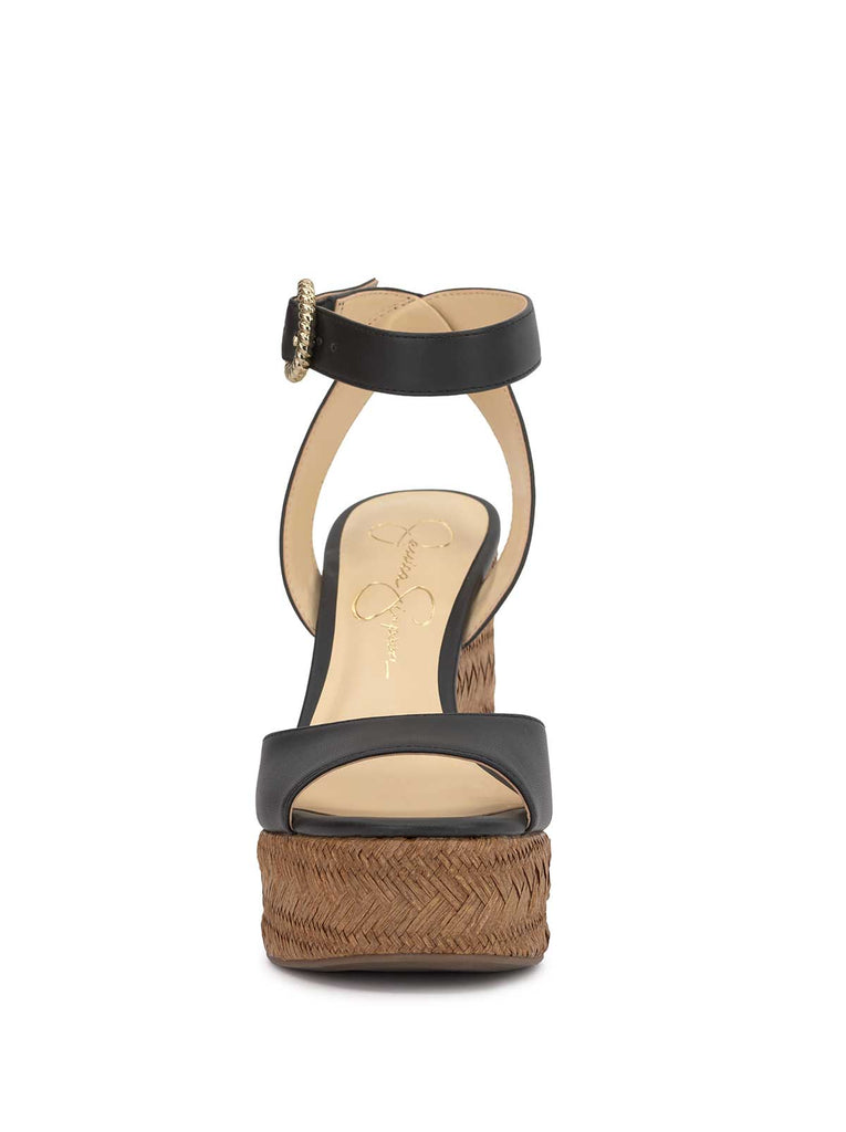 Kamindi Espadrille Wedge in Black