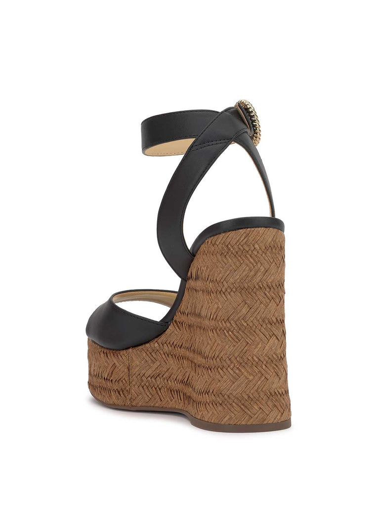 Kamindi Espadrille Wedge in Black