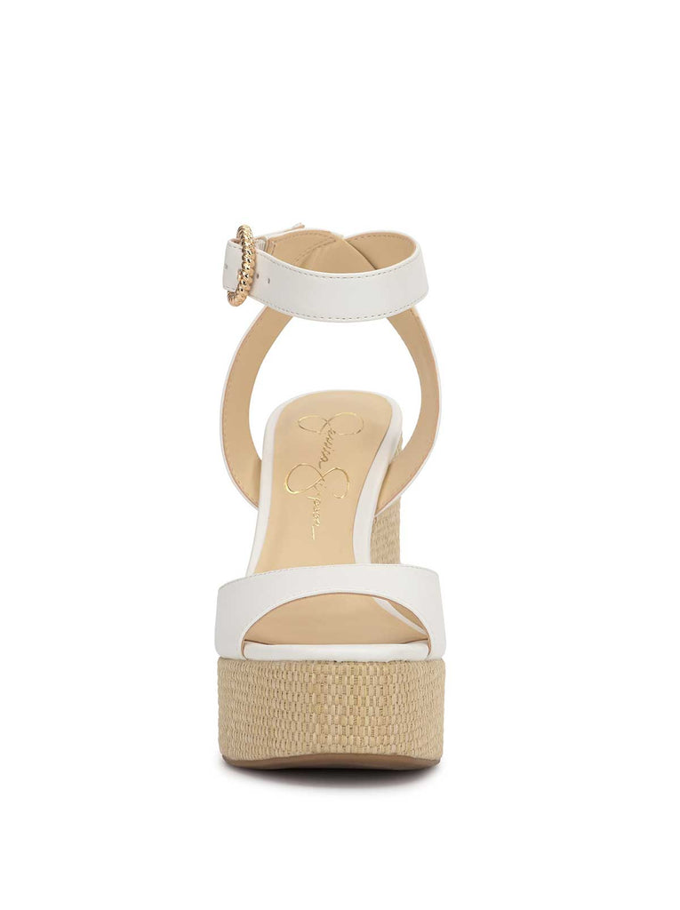 Kamindi Espadrille Wedge in Bright White