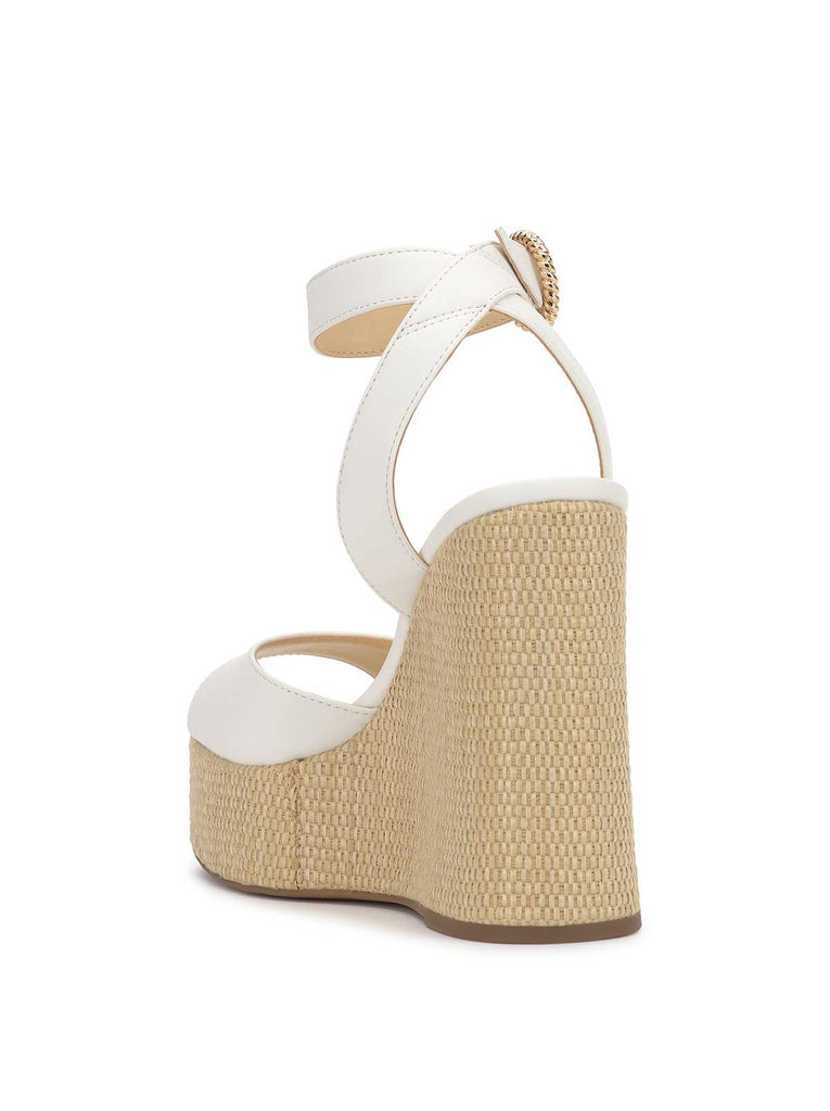 Kamindi Espadrille Wedge in Bright White