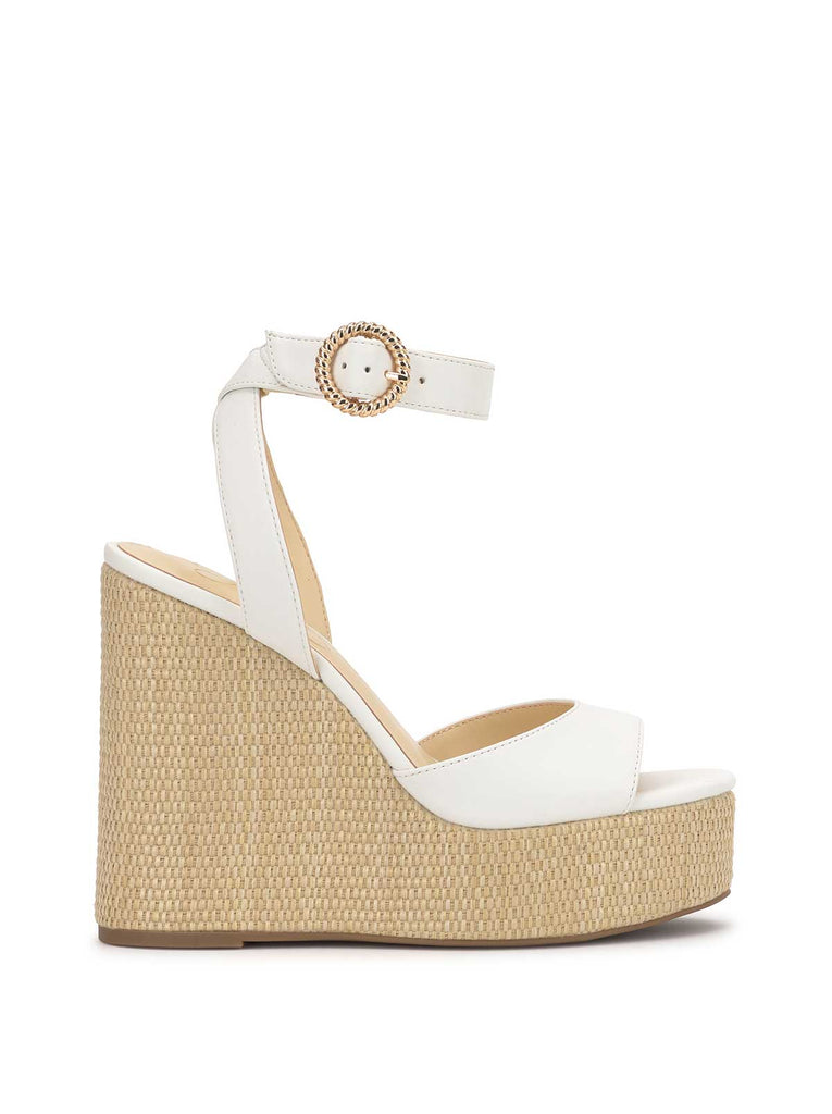 Kamindi Espadrille Wedge in Bright White