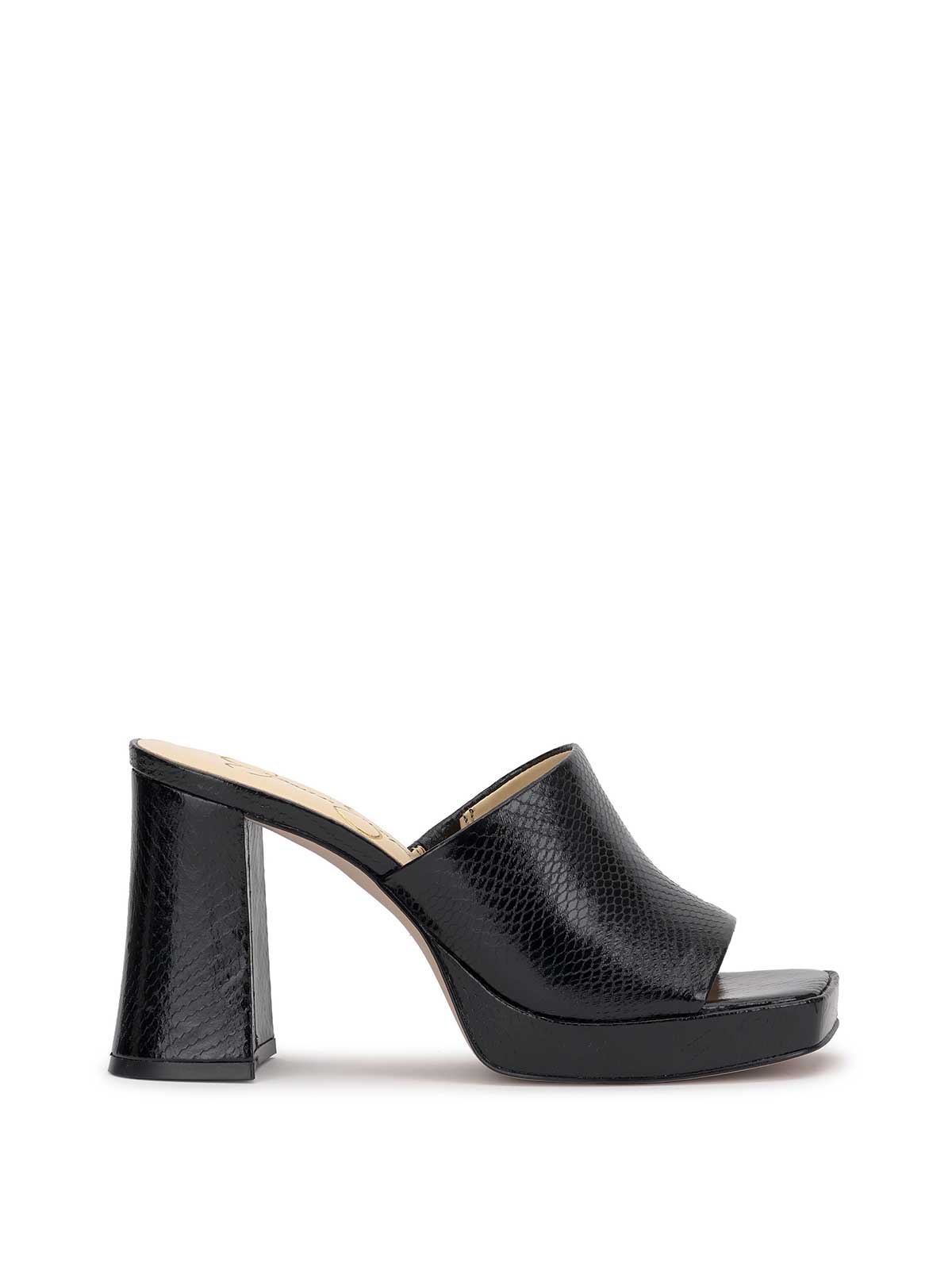 Kashet Mule Platform Sandal in Black Snake – Jessica Simpson