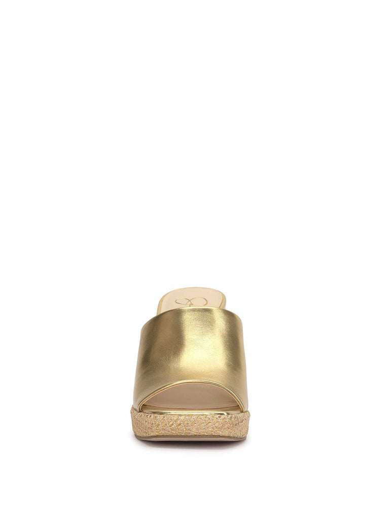 Kashet Mule Platform Sandal in Gold