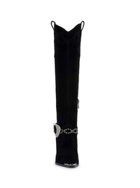 Kenzin Tall Boot in Black Suede
