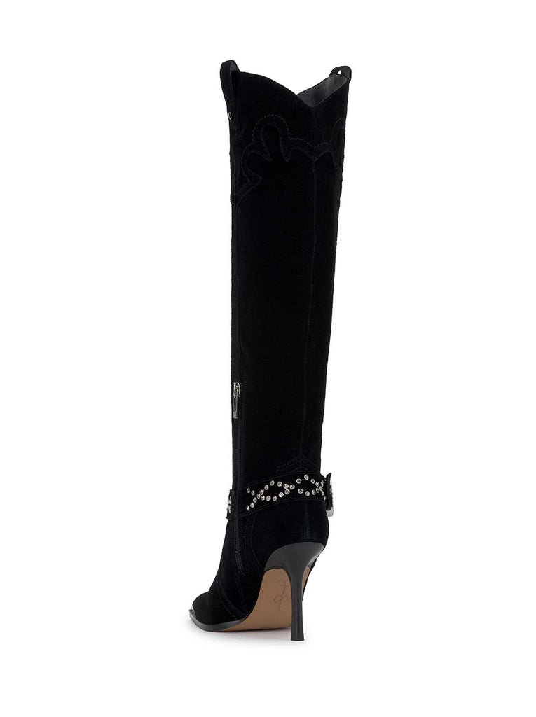 Kenzin Tall Boot in Black Suede
