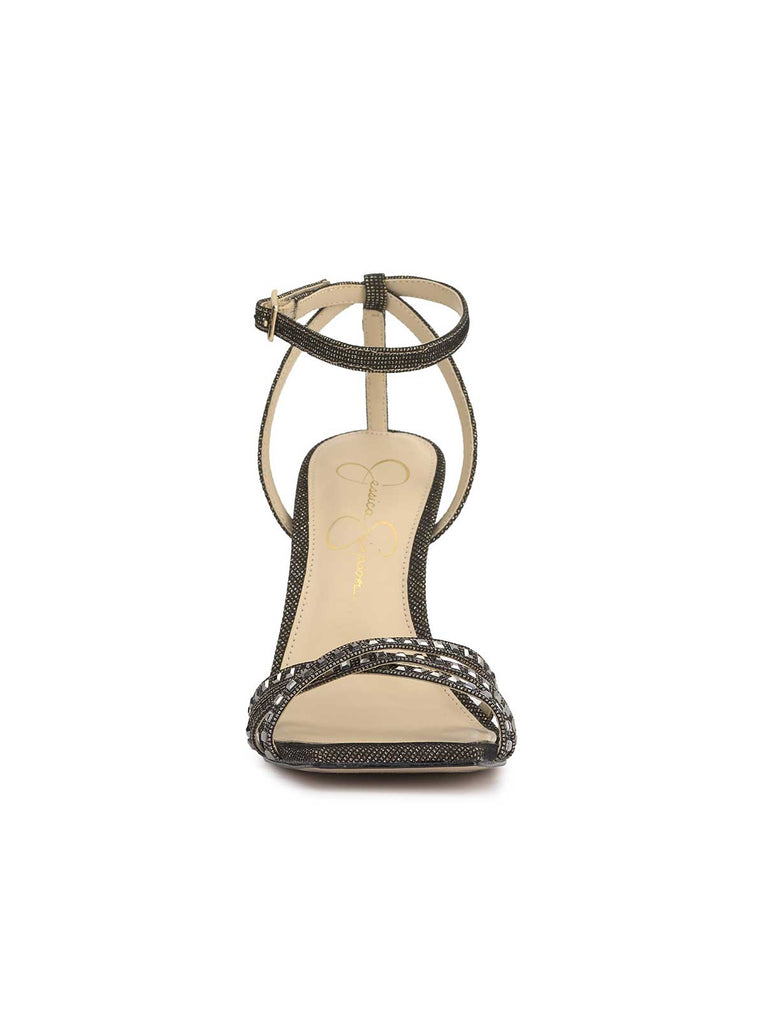 Leonah High Heel Sandal in Bronzed Black