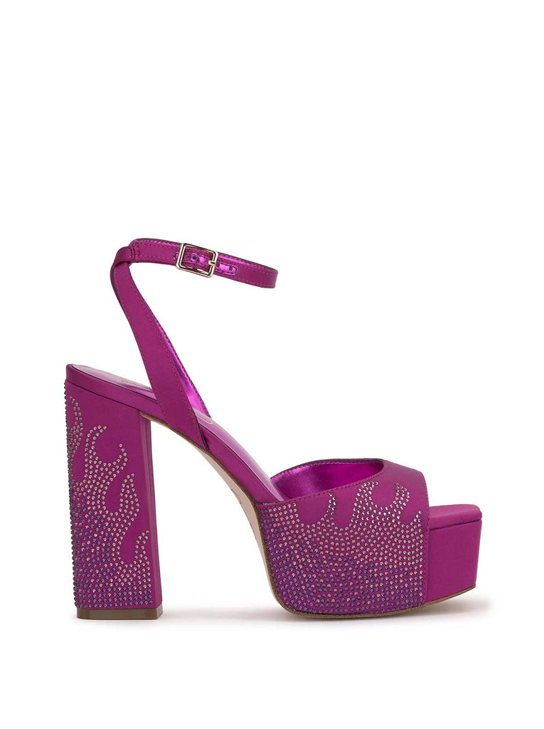 Lirio Platform Sandal in Mulberry