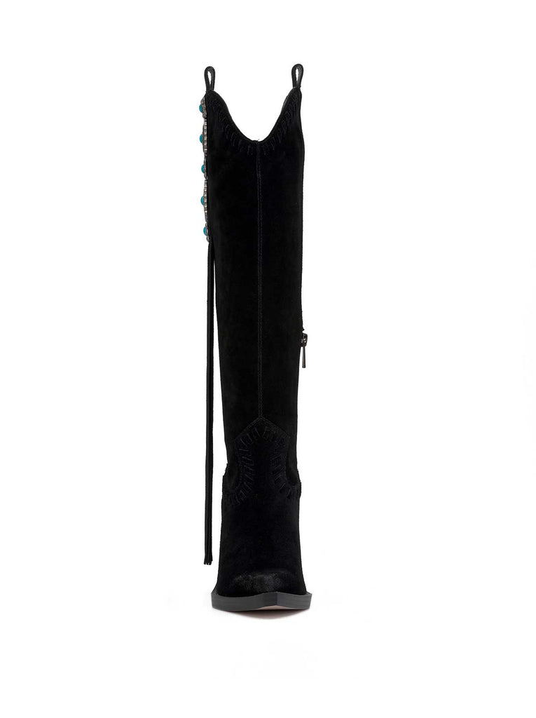 Lisabeth Western Tassel Boot in Black