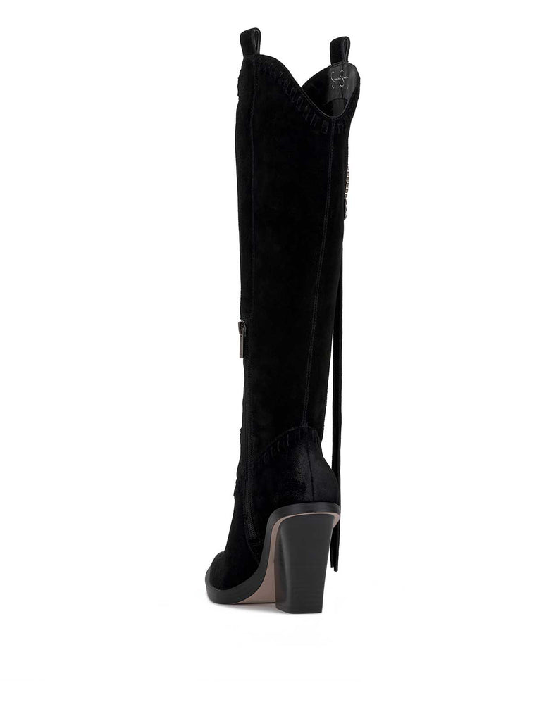 Lisabeth Western Tassel Boot in Black