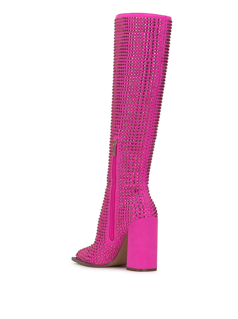 Lovelly Embellished Boot in Valley Pink