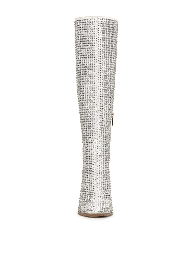Lovelly Embellished Boot in White