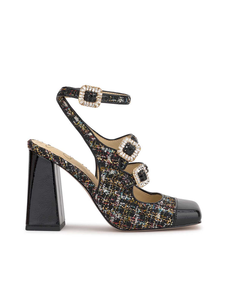 Lymen Buckle Pump in Tweed Sparkle