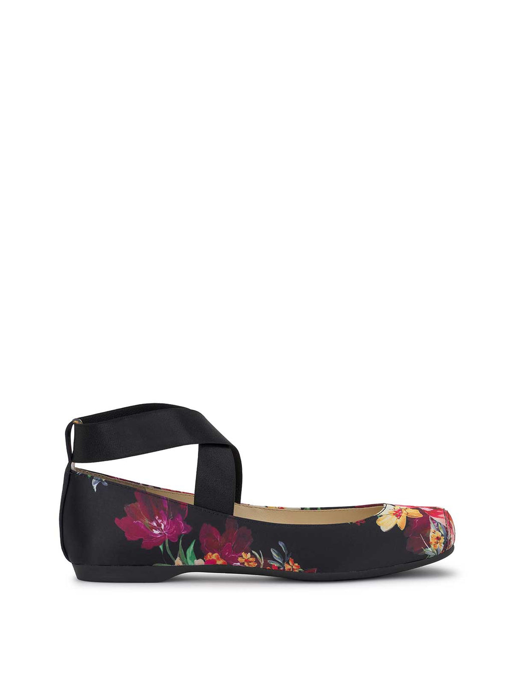Mandalaye Ballet Flat in Black Blossom