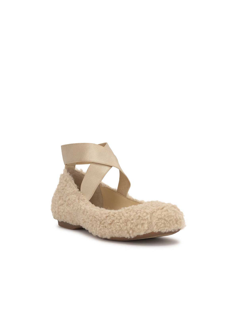 Mandalaye Ballet Flat in Shearling