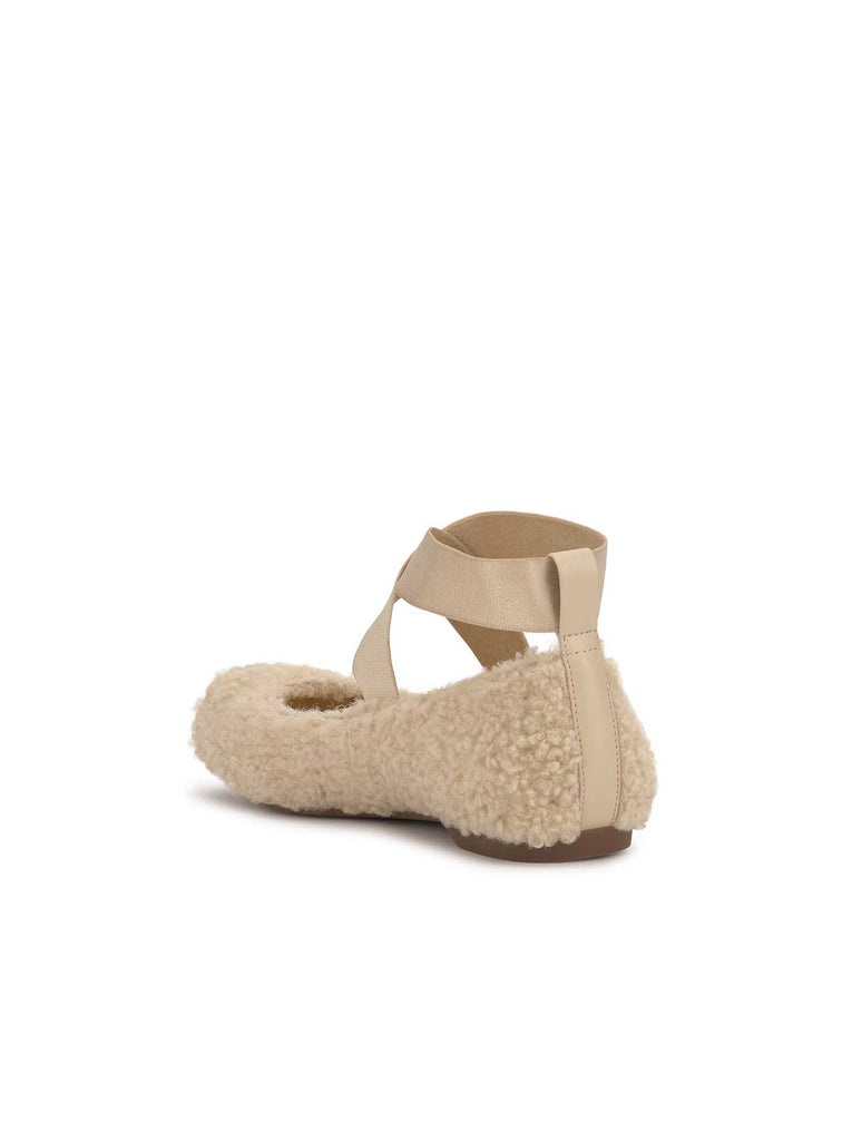 Mandalaye Ballet Flat in Shearling