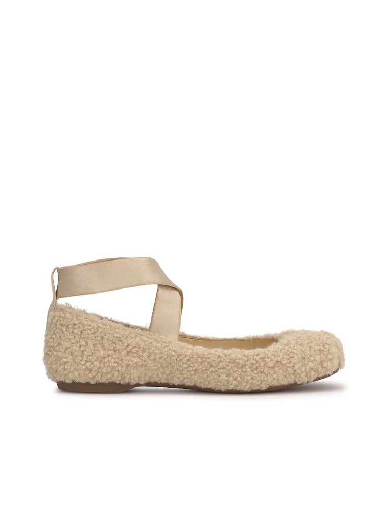 Mandalaye Ballet Flat in Shearling