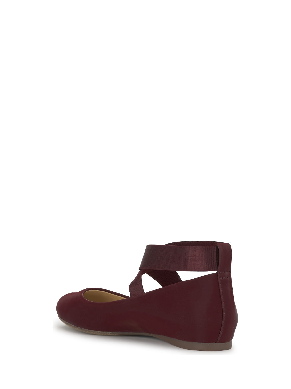 Mandayss Ballet Flat in Dark Cherry