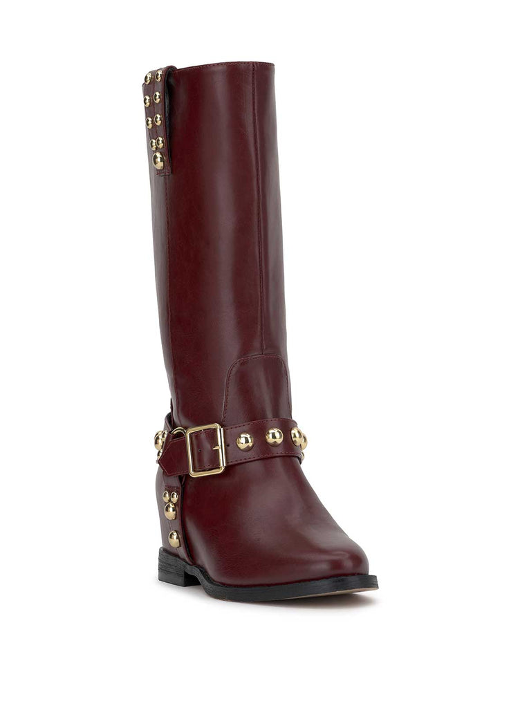 Milley Moto Boot in Dark Cherry