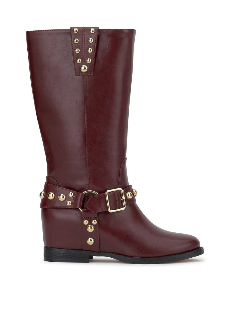 Milley Moto Boot in Dark Cherry