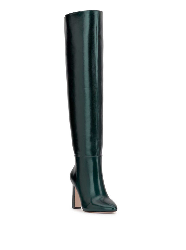 Mistia Over The Knee Boot in Dark Teal