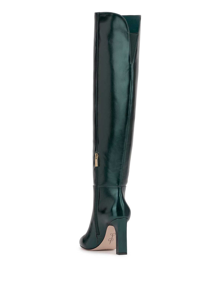 Mistia Over The Knee Boot in Dark Teal