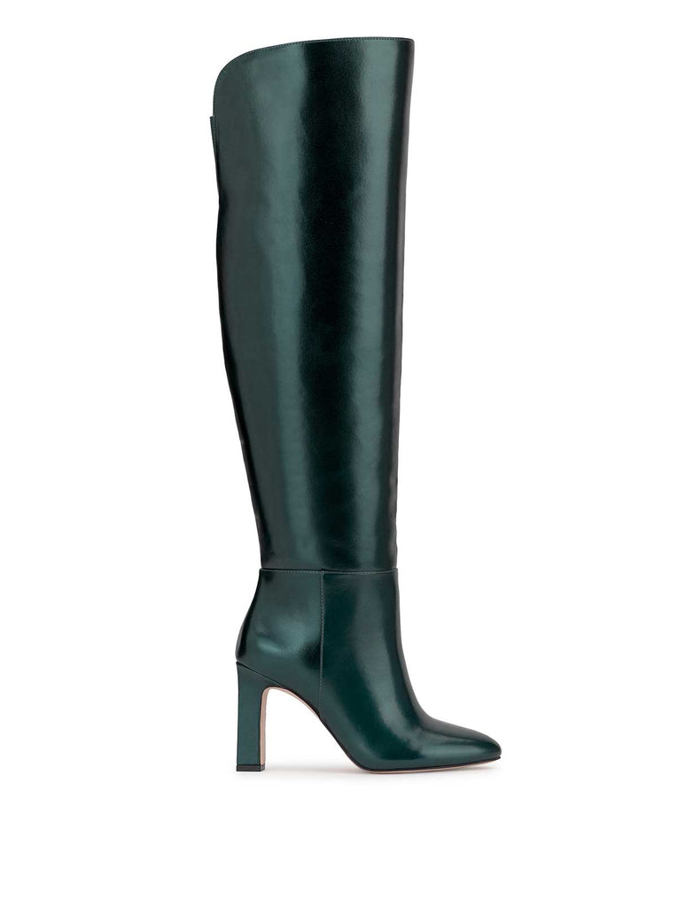 Mistia Over The Knee Boot in Dark Teal