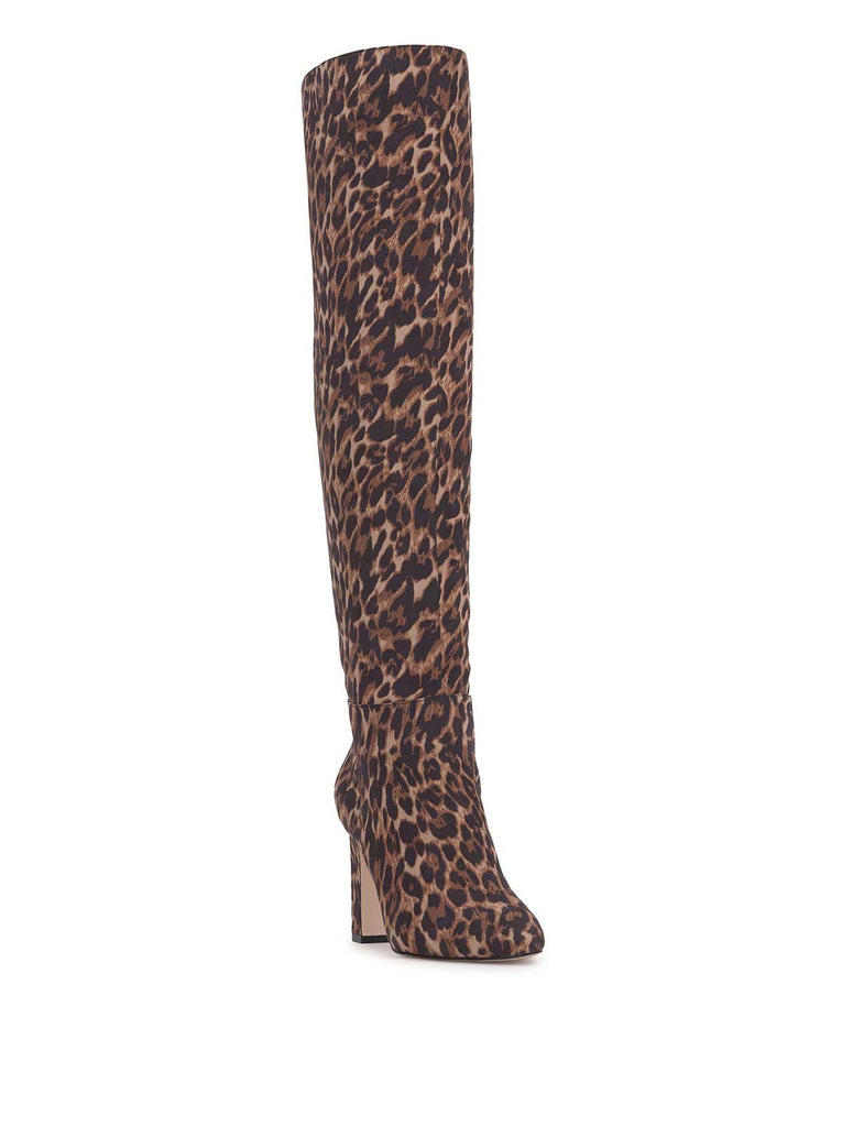 Mistia Over The Knee Boot in Leopard